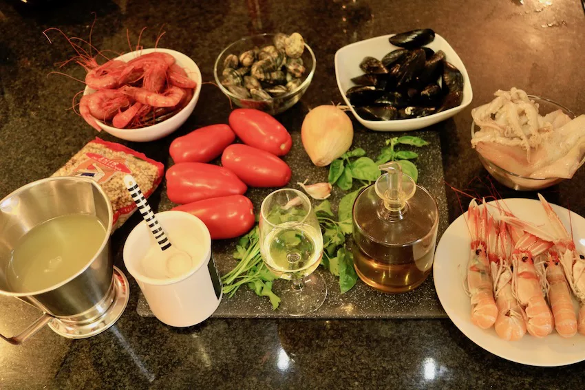Fregola mit Meeresfrüchten (frutti di mare)