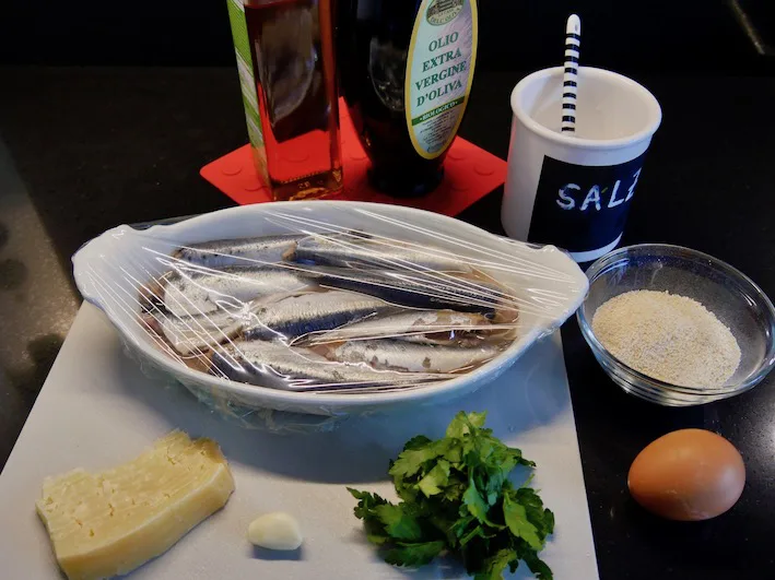 Zutaten Sardinen gefüllt mit Pecorino sardo